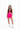 Halter Crop Essential Bra - Fuschia